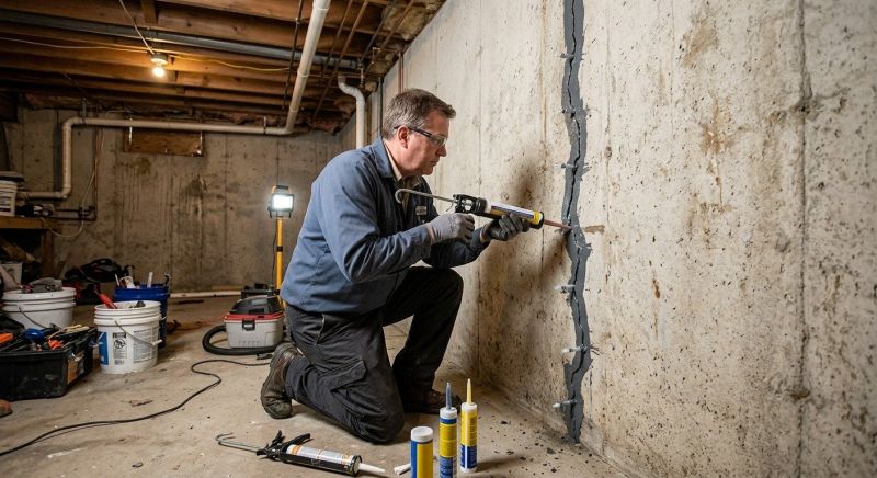 Basement Crack Repair in Skagit County, WA
