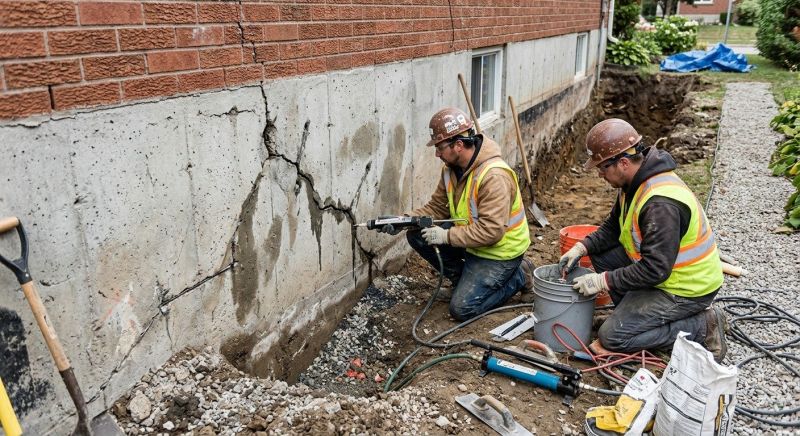 Cracked Foundation Repair in Anacortes, WA