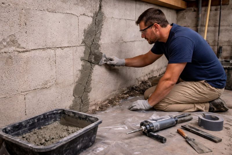 Foundation Crack Repair in Burlington, WA