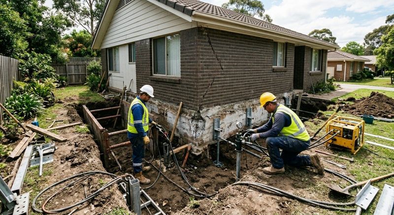 Foundation Settlement Repair in Skagit County, WA