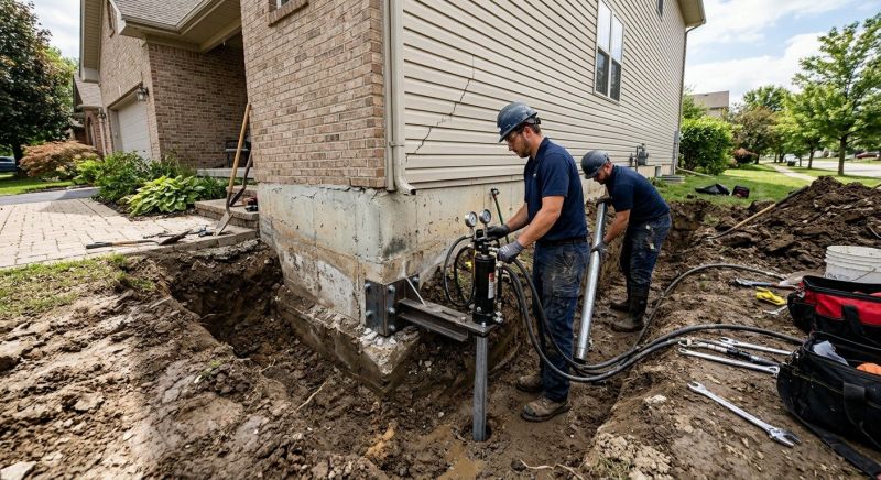 Foundation Settlement Repair in Skagit County, WA