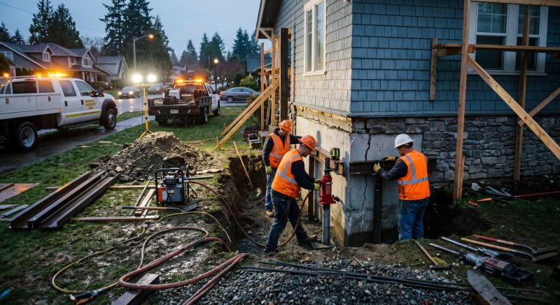 Foundation Stabilizing in Arlington, WA