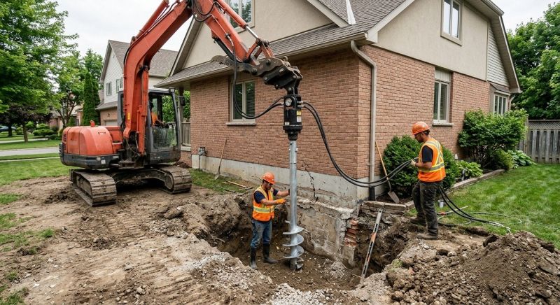 Helical Pile Installation in Skagit County, WA