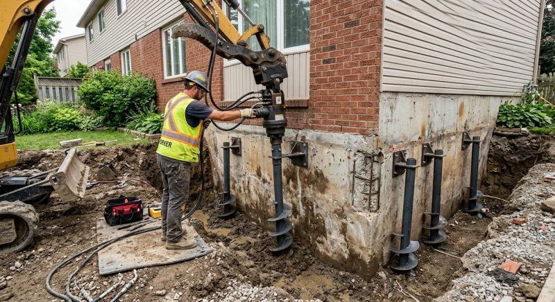 Helical Pile Installation in Skagit County, WA