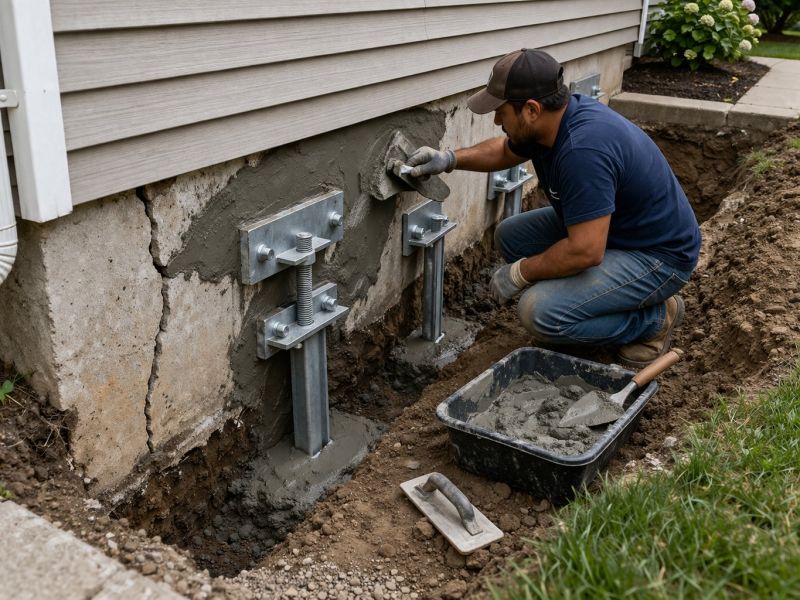 House Foundation Repair in Anacortes, WA