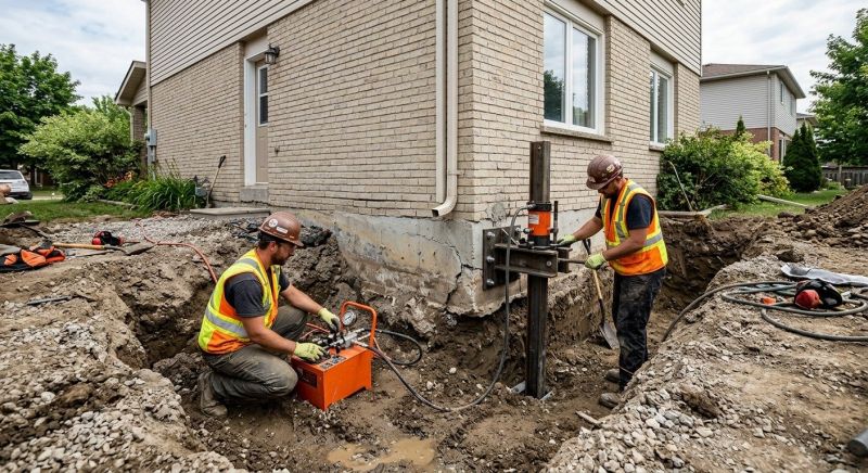 Sinking Foundation Lifting in Skagit County, WA