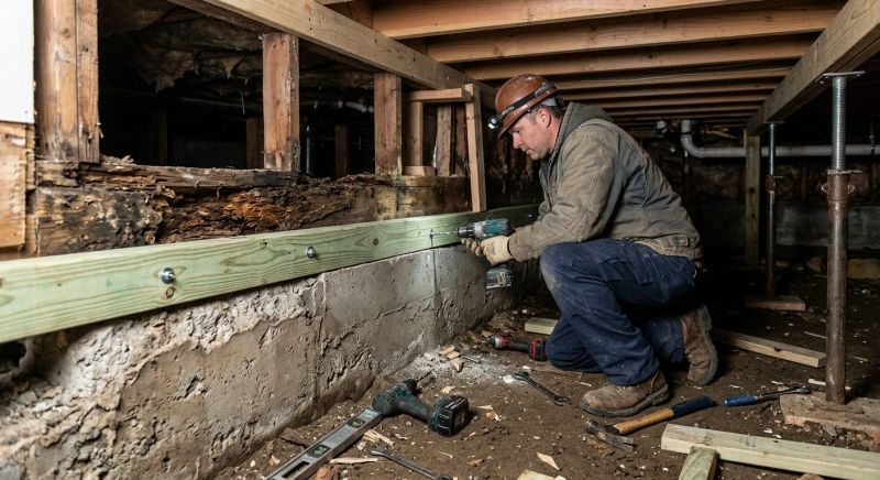 Sinking Foundation Repair in Burlington, WA