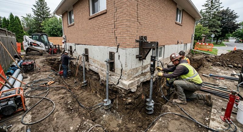 Sinking Foundation Repair in Stanwood, WA